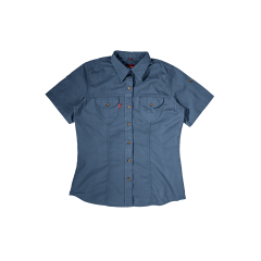 Dune Slim Fit Safari Shirt (Airforce Blue)