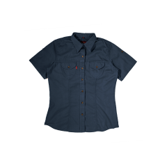 Dune Slim Fit Safari Shirt (Navy) 