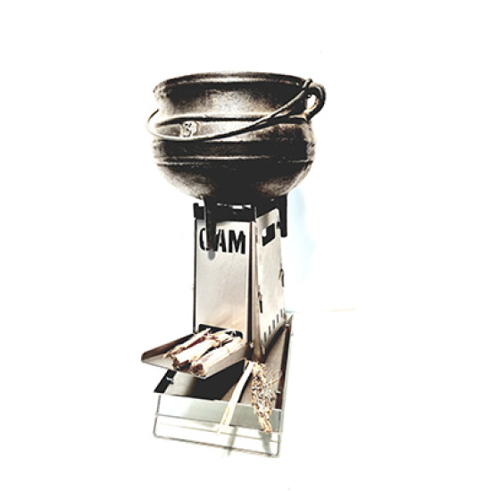 Flat pack rocket stove