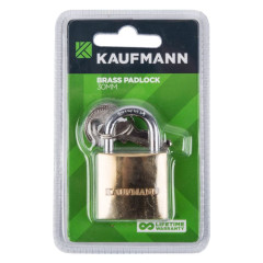 KAUFMANN BRASS LOCK 30MM KAUFMANN BRASS LOCK 30MM