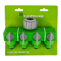 KAUFMANN GARDEN TAP CONNECTOR 4 WAY KAUFMANN GARDEN TAP CONNECTOR 4 WAY