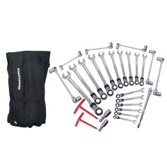 Kraftwerk 26-Piece Flexible Ratchet and Socket Spanner Set Kraftwerk 26-Piece Flexible Ratchet and Socket Spanner Set