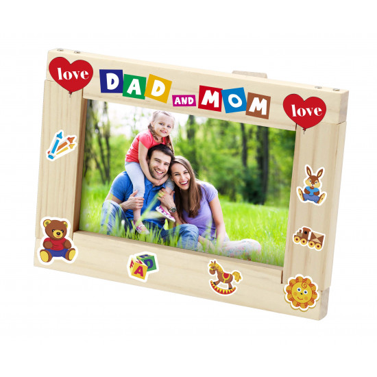 CREATE AND LEARN WOODEN PICTURE FRAME