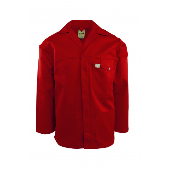 Titan Red 65/35 PC Workwear Jacket