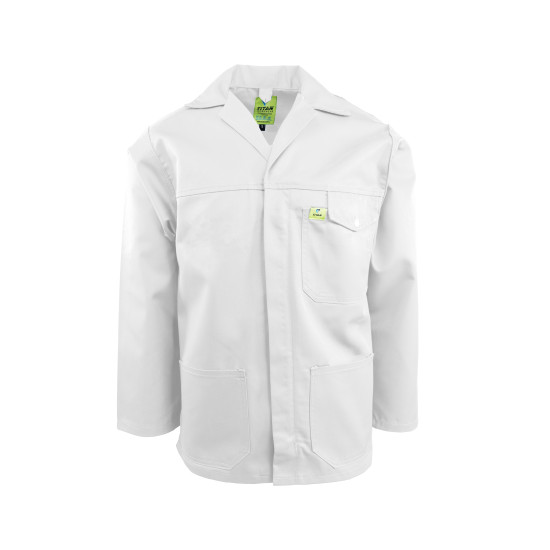 Titan White 65/35 PC Workwear Jacket