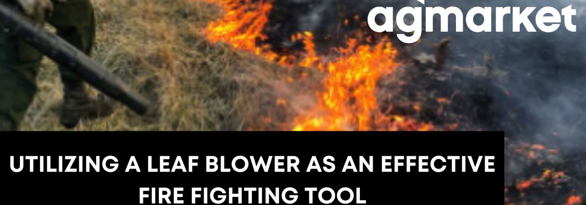 Firefighting with a leaf blower