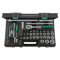 Stahlwille 1/4" & 1/2" socket set in case 57-piece Stahlwille 1/4" & 1/2" socket set in case 57-piece