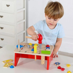TookyToy Wooden Work Bench