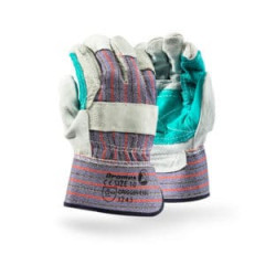Rigger Double Palm Chrome Leather Gloves