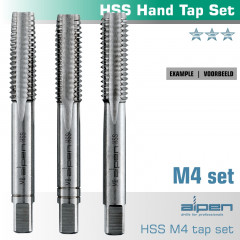 HAND TAP SET IN POUCH M4 HSS 0.7MM PITCH