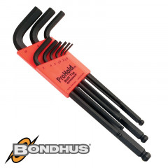 BALL END L-WRENCH 9PCE SET 1.5-10MM PROHLD