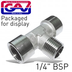 T CONNECTOR 1/4'FMF PACKAGED
