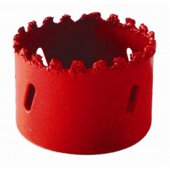 HOLE SAW CARBIDE GRIT 86MM - RED