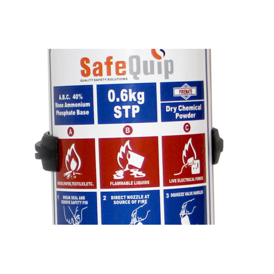 0,6kg DCP Fire Extinguisher Full |SABS Approved| SafeQuip